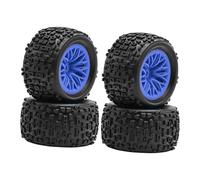 Generic Pneus pour Voiture Télécommandée à L'échelle 1:18. Jante Télécommandée. Pièces 4x4 Prêtes à Installer. Entretien Facile. Remplace Les Roues de Che, Bleu