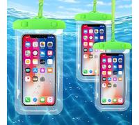 Generic Pochette étanche pour téléphone portable pour la plage, la natation, le rafting - Taille universelle, compatible avec Apple iPhone, Samsung Galaxy, Google Pixel et plus encore - Vert