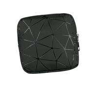 Generic Pochette Menstruelle Trousse Rangement Fermeture Nylon Imperméable Réutilisable Compacte Adaptée Soins Quotidiens Sacs à Main, noir