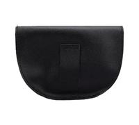 Generic Pochette Télémètre étanche, Sac de Taille Demi-Lune en Cuir PU Pratique pour Le Golf et Les Loisirs en Plein Air, Réglable avec Ceinture (Black)