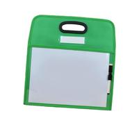 Generic Pochettes Effaçables à Sec, Feuilles Effaçables à Sec Réutilisables 35 Cm X 35 Cm avec Porte-marqueur pour Les Activités de Groupe, L'enseignant et La, Vert