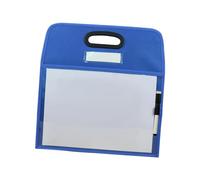 Generic Pochettes Effaçables à Sec, Feuilles Effaçables à Sec Réutilisables 35 Cm X 35 Cm avec Porte-marqueur pour Les Activités de Groupe, L'enseignant et La, Bleu