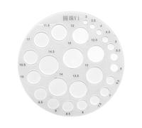 Generic Pochoir Cercle Règle Géométrique Outil de Dessin et Gabarit Rond Instrument de Mesure En Acrylique Transparent Approprié pour Les Étudiants Les, 3 à 15 Mm