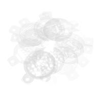 Generic Pochoirs à Gâteaux 16 Pièces en Plastique Blanc Antiadhésif et Inodore pour Chocolats, Décoration Professionnelle de Pâtisseries