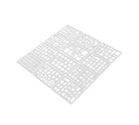 Generic Pochoirs D'art pour Enfants, 12 Pièces, Modèles de Dessin en Plastique Durable pour Scrapbooking, Journal, Compagnon de créativité Portable