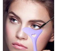 Generic Pochoirs D'eye-liner en Silicone, Pointes D'ailes, Outil D'eye-liner Réutilisable, Aide au Dessin de Maquillage pour Débutants Professionnels, Rose Violet Bleu Jaune (Violette)