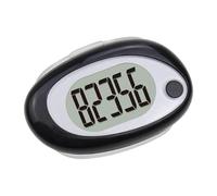 Generic Podomètre 3D petit compteur de pas pour hommes, femmes, adultes et personnes âgées (noir)
