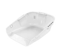 Generic Poêle à Poussière Robuste à Double Poignée de Grande capacité en Plastique Résistant à l'usure pour Le Séchage des Grains 17,3 X 15 X 7,1 Pouces (White)