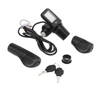 Generic Poignée D'accélérateur de Vélo électrique avec Panneau LCD, écran LCD 805, Applicable pour Guidon de 22.5mm, Joint et Clés Inclus