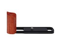 Generic Poignée de Caméra en Forme de L, Poignée Légère en Alliage D'aluminium pour X E5 avec en Bois, Plaque à Dégagement Rapide pour Les Cinéastes (Black)