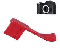 Generic Poignée de Pouce pour Appareil Photo, Poignée de Chaussure Chaude en Alliage D'aluminium Durable pour Appareil Photo sans Miroir Fuji X 100F X100T X A5 pour Moins D'effort Noir (Rouge)