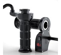 Generic Poignées Chauffantes pour V - Housses de Poignée Chauffantes avec Voltmètre et Charge Rapide - Nylon et Caoutchouc TPU pour Conduite par Temps Froid - Électriques pour Vélos (Rouge)