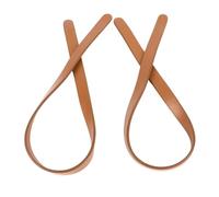 Generic Poignées de Sac en Cuir, Sangle de Sac Adoucissante, 25,6 Pouces de Longueur, 0,7 Pouce de Largeur, 1 Paire de Couleur Pure pour le Remplacement (Banque d'argile)