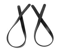 Generic Poignées de Sac en Cuir, Sangle de Sac Adoucissante, 25,6 Pouces de Longueur, 0,7 Pouce de Largeur, 1 Paire de Couleur Pure pour le Remplacement (BLACK)