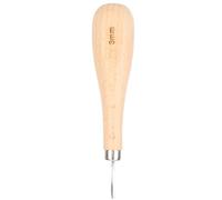 Generic Poinçon en Forme de Losange en Acier, Outil de Poinçonnage du Cuir pour les Travaux Précis du Cuir et L'artisanat, Poignée en Hêtre, Poinçon à Pointe de Diamant pour les Amateurs et les (3mm)