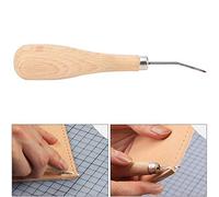 Generic Poinçon en Forme de Losange en Acier, Outil de Poinçonnage du Cuir pour les Travaux Précis du Cuir et L'artisanat, Poignée en Hêtre, Poinçon à Pointe de Diamant pour les Amateurs et les