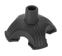 Generic Pointe de Canne de Marche en Caoutchouc Antidérapante, 19mm, Support à Quatre Bases pour Terrain Instable
