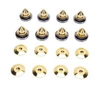 Generic Pointes de Pied de Haut-Parleur Réglables en Hauteur, en Cuivre Pur pour Optimiser L'isolation Sonore des Haut-parleurs et des Amplificateurs, Paquet de 8