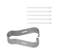 Generic Pointes de Stylet Pointes de Stylet Compatibles Sensibles et Précises pour la Série Tab Note 5 Pièces pour Dessiner et écrire Un Matériau ABS Portable (White)