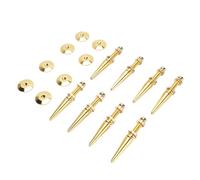 Generic Pointes d'isolation de Haut-Parleur Résistant aux Chocs en Cuivre, Pics de Haut-Parleur de Hauteur Réglable 8 Pcs Absorbant Les Vibrations Multiproque