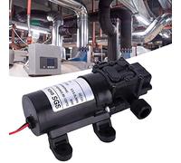 Generic Pompe à Eau RV, Pompe de Transfert d'Eau Backflow Diaphragm Mini Soi-même - Amorçage DC12V FL3210H-80W 1/2 dans la Sortie d' Droite