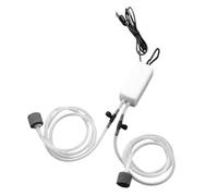 Generic Pompe à Oxygène D'aquarium USB Efficace, Mini Pompe à Oxygène de Poisson Ultra Silencieuse pour Les Amateurs D'élevage de Poissons, Matériau ABS (White)