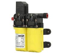 Generic Pompe de Booster de Pression d'eau, Pompe de Booster de Pression d'eau pour la Maison Auto Amorçage à 12V 100W Double Aspiration électrique Auto-amorçage Diaphragme à (Coquille Jaune)