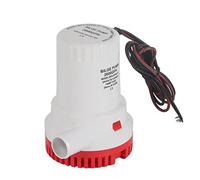 Generic Pompe de Cale 2000 GPH, Fonctionnement Silencieux et Efficace pour le Drainage Submersible des Eaux Usées Marines de Bateau, pour Piscine D'étang, Plastique Résistant à la Corrosion (24V)
