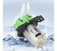 Generic Pompe Doseuse Péristaltique DC12V 24V Pompe Chimique Auto-amorçante Durable pour Analyse en Laboratoire D'aquarium avec Matériau ABS et Tube en Silicone (12 V 3 * 5)