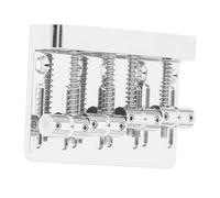 Generic Pont de Basse électrique à 4 Cordes, Cordier Réglable avec clé Hexagonale pour Basse P, Fer Durable en Alliage de Zinc, 1 unité (SILVER)