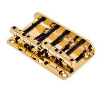 Generic Pont de Basse Robuste en Métal pour Guitare Basse électrique à 4 Cordes, Matériau de qualité Supérieure, Assemblage Facile, pour Bassistes, Noir (GOLD)