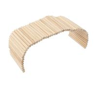 Generic Pont de Cachette pour Animaux de Compagnie, Tunnel d'escalade en Bois pour Lapins, Cochons d'Inde, Hamsters, Conception Pliable et Sûre pour Le Jeu, Matériau en Bouleau Naturel, 1 unité