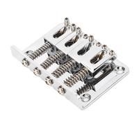 Generic Pont de Guitare à 4 Cordes, Remplacement de Pont Rigide en Métal de qualité Supérieure avec Selle Entièrement Réglable pour Guitares à Boîte à Cigares et Guitares électriques