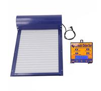 Generic Porte Automatique Programmable pour Poulailler avec Capteur de Lumière, Installation Facile pour la sécurité des Volailles, 37,3 X 24,7 Cm (BLUE)