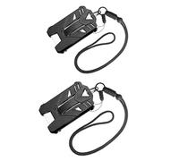 Generic Porte-badge de Construction en ABS Robuste avec Lanière, Porte-carte d'identité à Accès Lisse pour la Mode Urbaine, badge de Travail Léger (Style 4 2PCS)