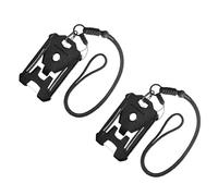 Generic Porte-badge de Construction en ABS Robuste avec Lanière, Porte-carte d'identité à Accès Lisse pour la Mode Urbaine, badge de Travail Léger (Style 2 2PCS)