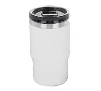 Generic Porte-Bouteille isolé à Double Couvercle, Refroidisseur de Bouteille isolé Pratique pour les Voyageurs, en Acier Inoxydable 304, 14oz (WHITE)