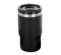 Generic Porte-Bouteille isolé à Double Couvercle, Refroidisseur de Bouteille isolé Pratique pour les Voyageurs, en Acier Inoxydable 304, 14oz (BLACK)