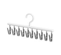 Generic Porte-chaussettes Rotatif Portable avec 10 Pinces pour Séchage de Chaussettes et sous-vêtements Économiseur D'Espace En PP Résistant Adapté Aux Dorto, Gris