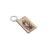 Generic Porte-clé en bois Anime Princesse dessin animé Alice Blanche neige Ariel clochette Ref 40