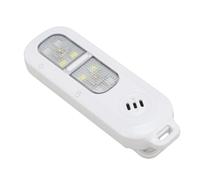 Generic Porte-clés D'alarme de Défense de sécurité d'urgence étanche 130dB avec Lumières LED, Applications Polyvalentes, Batterie Li Incluse (White)