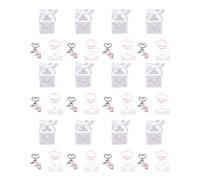 Generic Porte-clés pour Cadeaux de Réception-cadeau pour bébé, 12 Pièces, avec Ailes de Perles élégantes, Cadeaux de Baptême et de nouveau-né, Cartes de Remerciement Incluses (PINK)