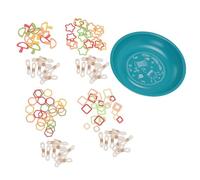 Generic Porte-épingle Magnétique, Plat à épingles Magnétique Sûr Rond Pratique Longue Durée Polyvalent pour les Amateurs pour le Stockage (BLUE)