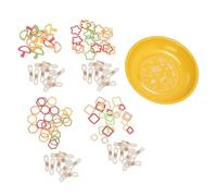 Generic Porte-épingle Magnétique, Plat à épingles Magnétique Sûr Rond Pratique Longue Durée Polyvalent pour les Amateurs pour le Stockage (YELLOW)