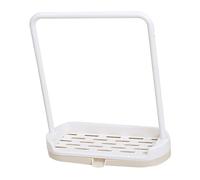 Generic Porte-éponge D'évier de Cuisine, Support de Séchage de Torchon Amovible Pratique pour Comptoir, Gain de Place, Organisation de Cuisine pour Usage Domestique en Plastique (Beige)