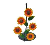 Generic Porte-essuie-tout sur Pied, Distributeur D'essuie-tout En Forme de Fleur, Organiseur de Rouleau de Papier Artisanal et Tendance pour Fêtes, Salles, Tournesols