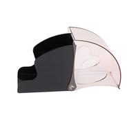 Generic Porte-Filtre à café, Couvercle Anti-poussière, Résistant à l'humidité, Support Distributeur de Papier Filtre, Rotation Flexible pour le café (BLACK)