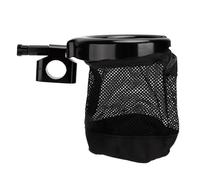 Generic Porte-gobelet de Guidon, 7 Engrenages en Caoutchouc, Conception Humanisée, Porte-gobelet de Moto en Alliage d'aluminium pour Motos pour Vélos (25mm Noir)