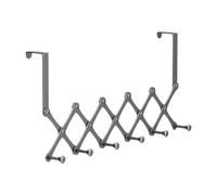 Generic Porte-manteau Extensible à Suspendre à La Porte, En Acier Au Carbone Robuste, Sans Installation Requise, pour Manteaux et Vestes, pour Les Salaires, 6 hameçons