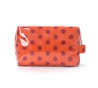 Generic Porte-Maquillage à Pois avec poignÉe - Trousse de Toilette PVC | Mallette de rangement cosmétique au toucher doux pour dames et filles, compartiment principal spacieux pour les essentiels
